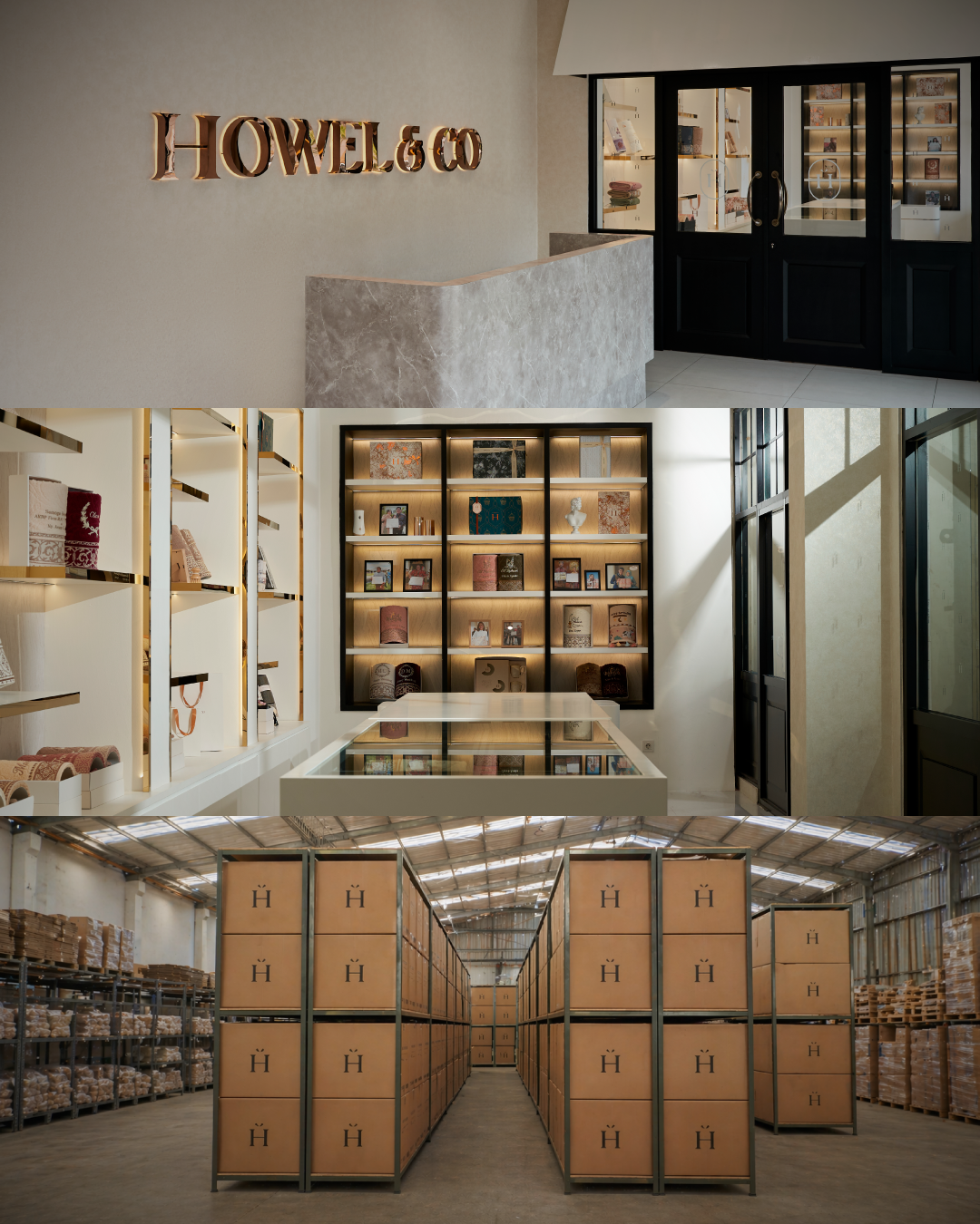 Howel & Co — Operational infrastructure: HQ, showroom, warehouse