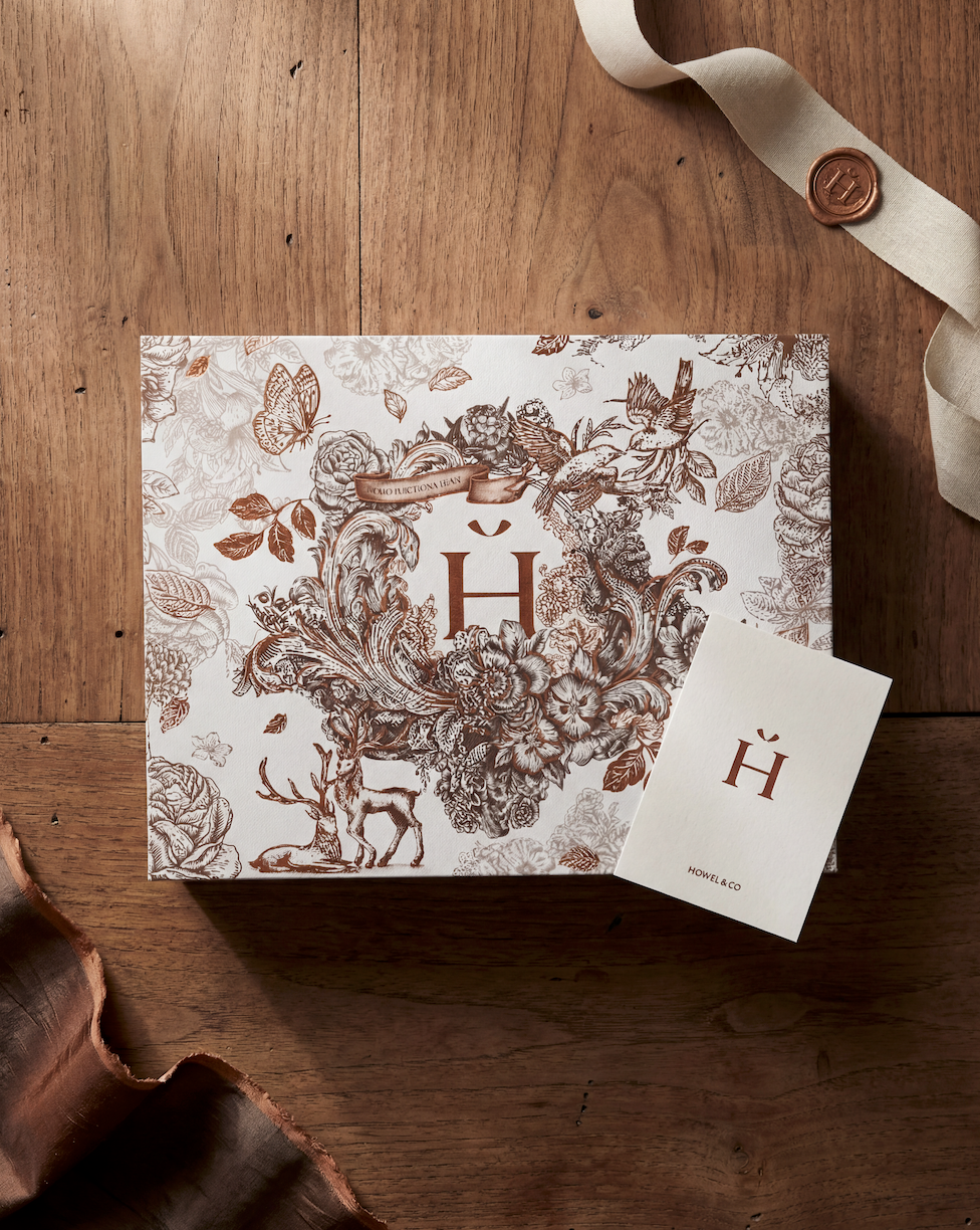 Luxury Hardbox — signature floral pattern